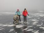 En patin sur le lac de Joux