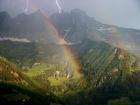 Lightning Rainbow on Dent du Midi