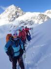 La traversée sous le Piz Jenatsch