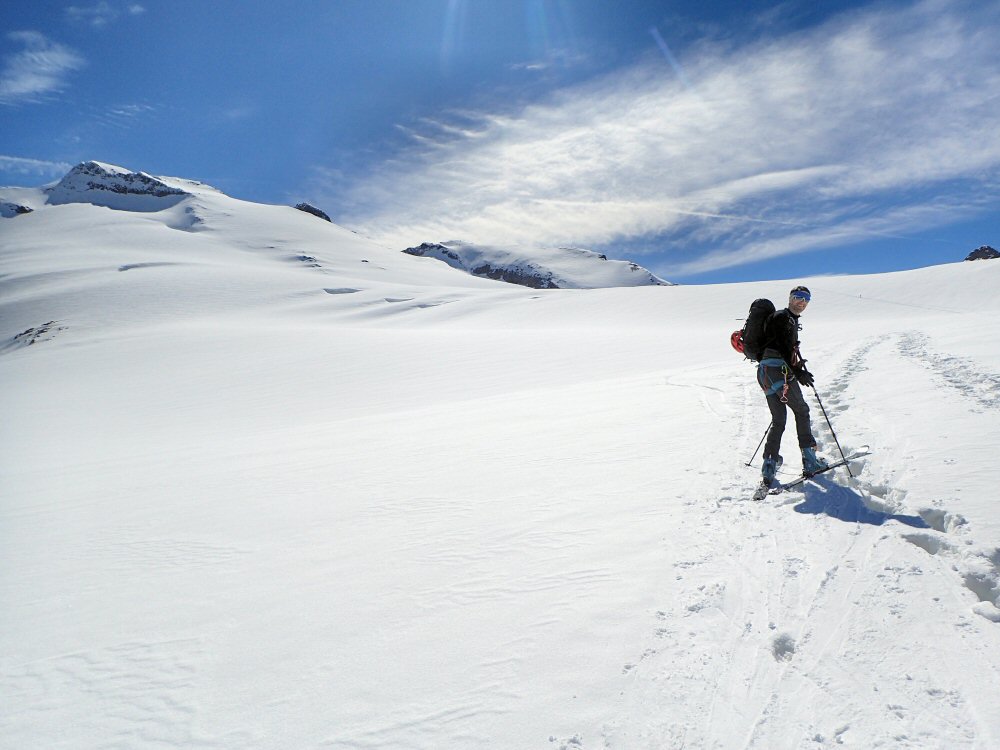 un peu de ski de fond, c'est mieux qu'a pied