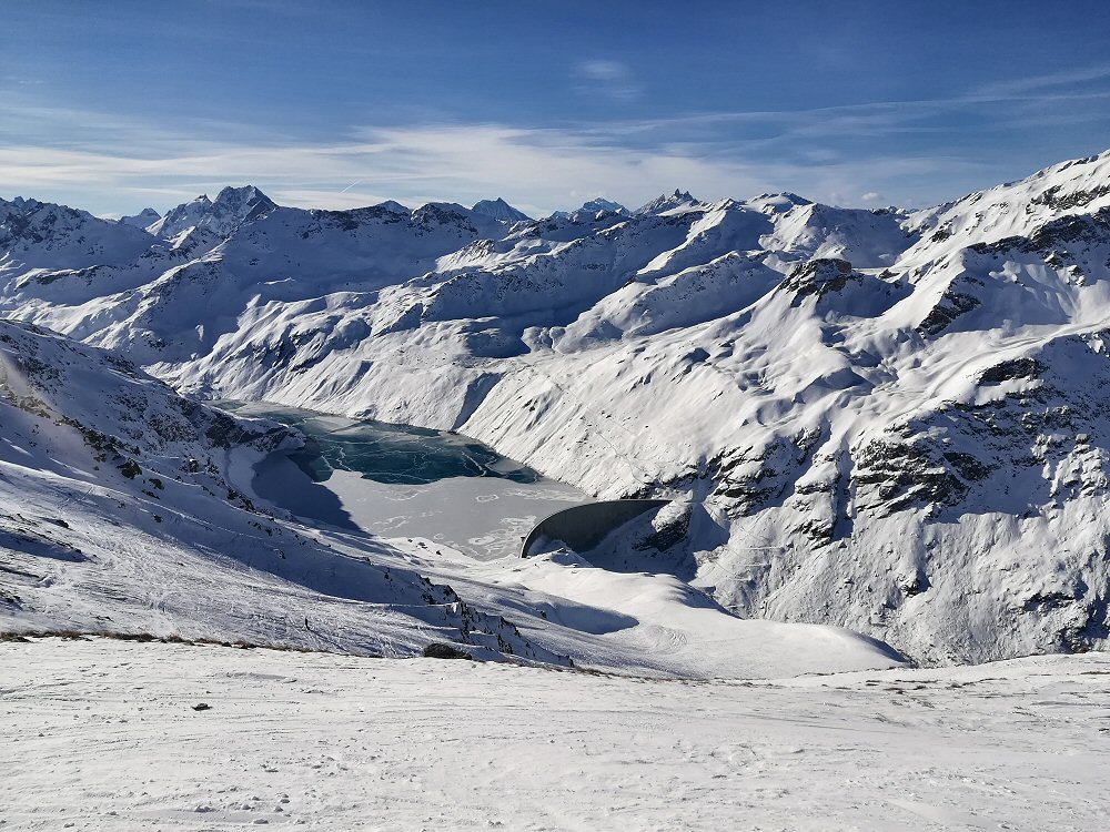 Lac de Moiry en cours de gelage!