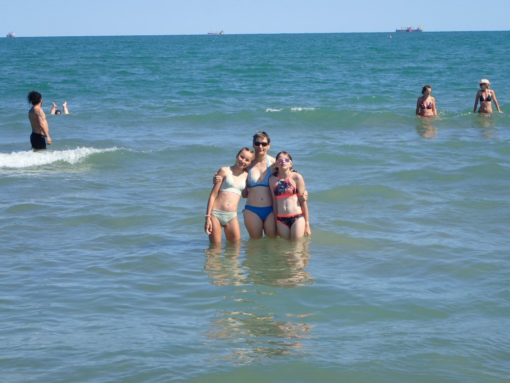 et pour finir en beauté, un plouf dans la mer quand meme!