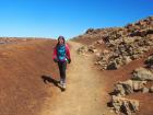 EN route pour le cratere et sa descente de 800m