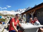 Collation à la cabane d'Albigna