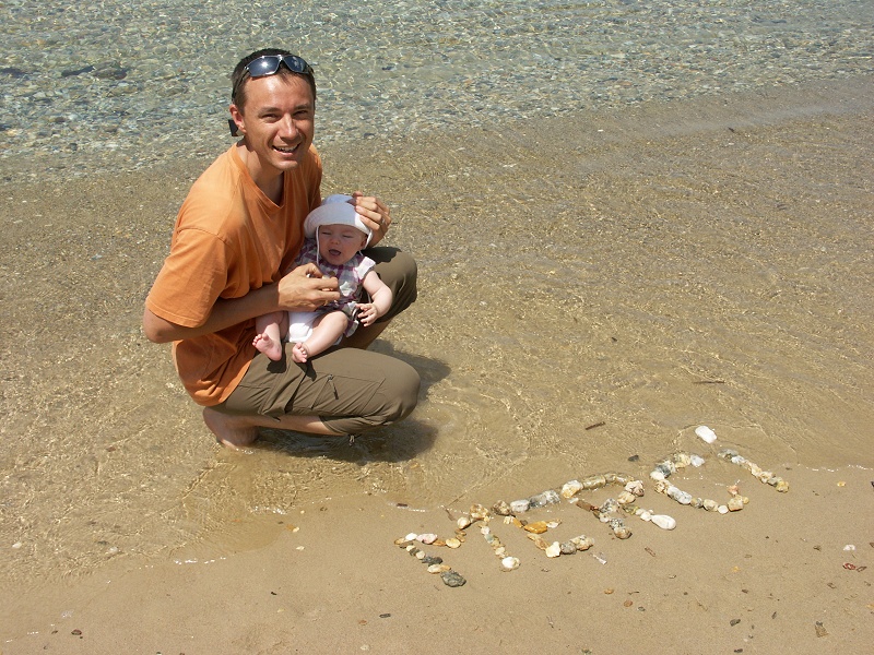 tranpette dans la mer