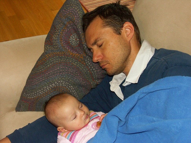 Et apres un ptit penec avec Papa, Zzzzz!