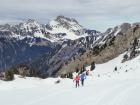 remontée dans la combe du Chatillon