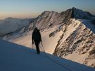 Sur l'arete de l'Oberaarhorn