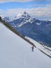 Sur fond de cime de l'Est