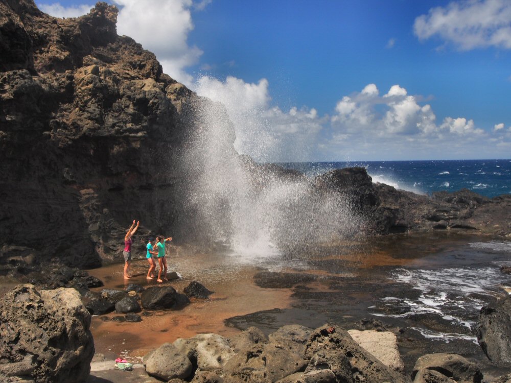 Blowhole en action