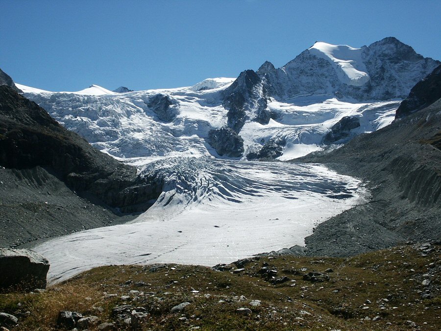 Le glacier en 2004....