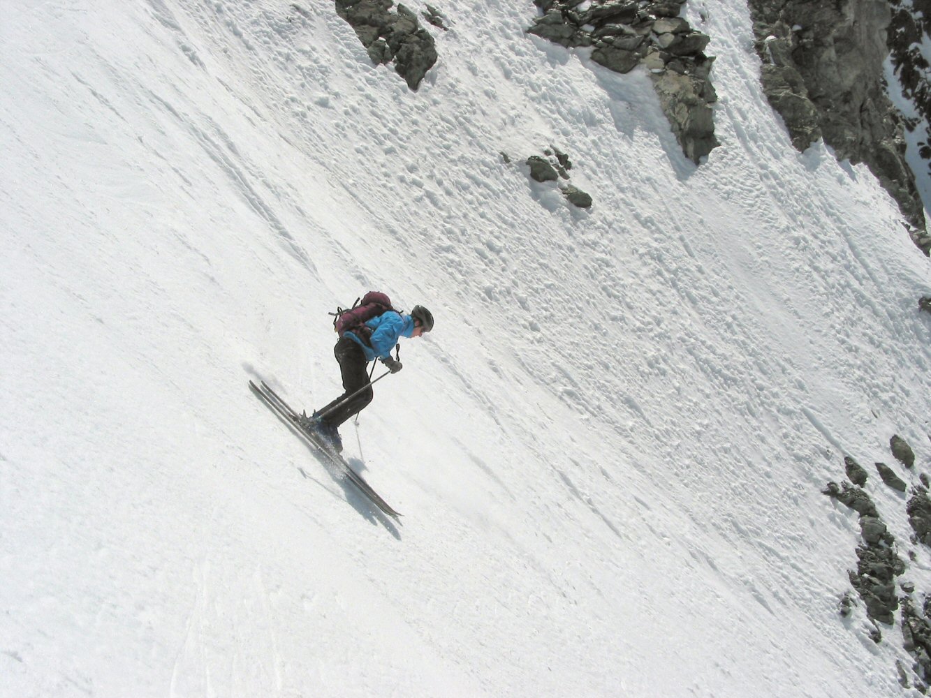Velan, couloir central